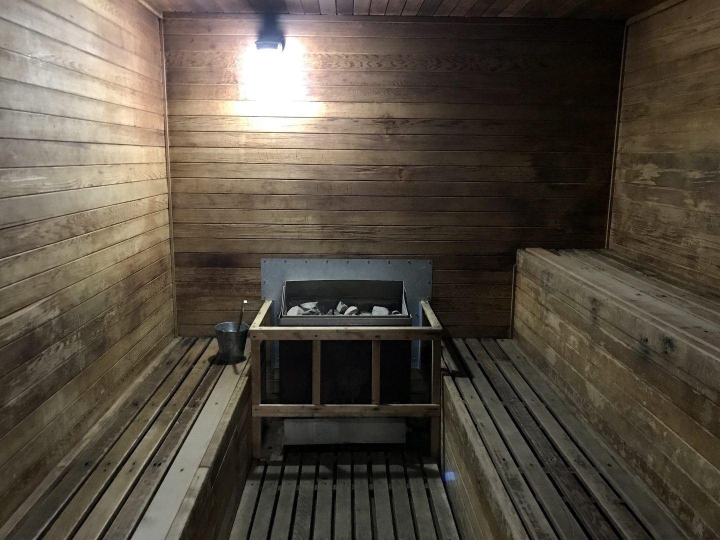 The hot rock sauna is one of the more unique amenities at campgrounds.