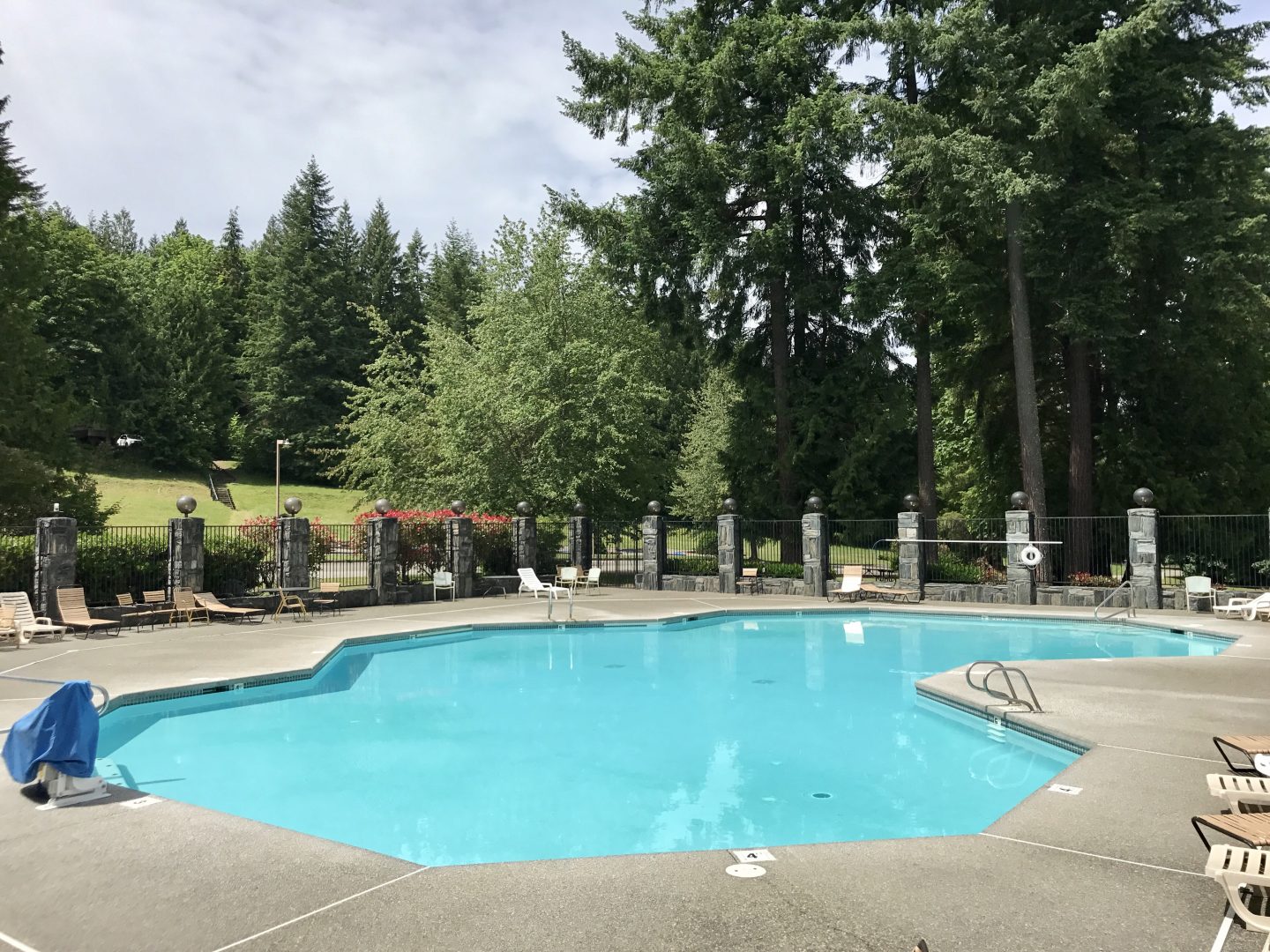 The resort-style pool at Tall Chief is second to none we've seen at any campground so far!