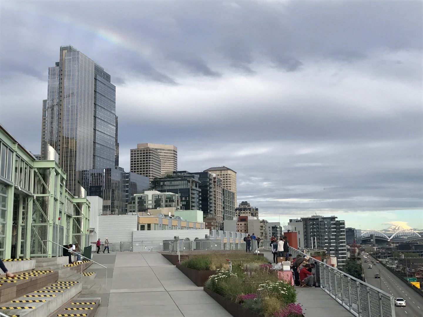 The Seattle Skyline as seen from behind Pike Place Market