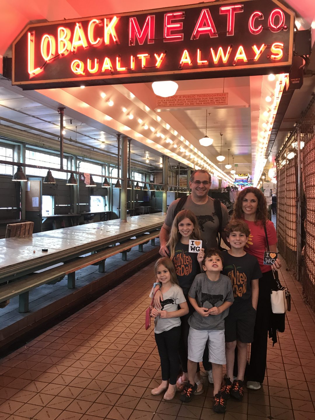 Pike Place Market after hours is somewhat less busy. Haha!