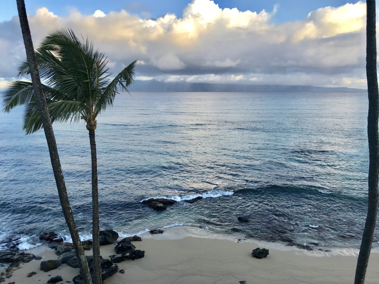 The view from our balcony in Maui was spectacular! What a treat to wake up to this!